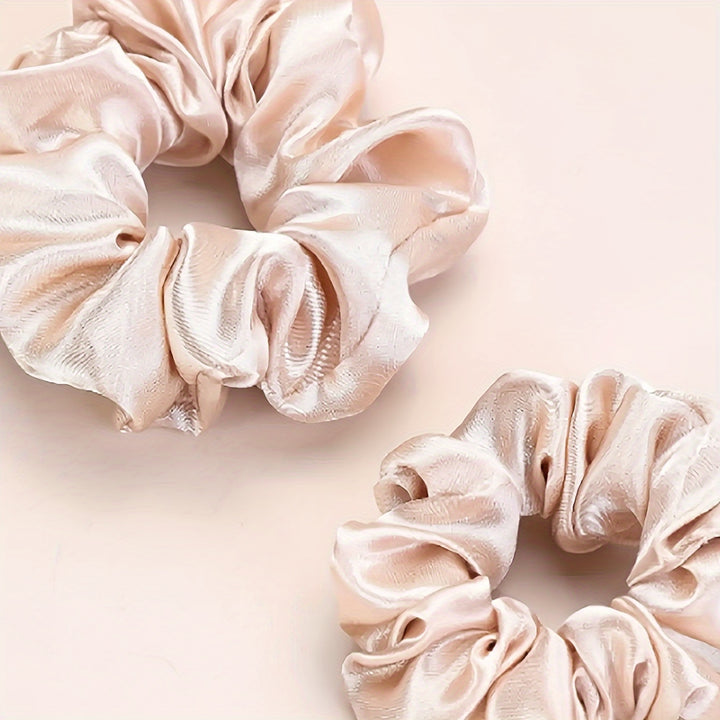 Luxe Satijne Haar Scrunchie (4stuks)