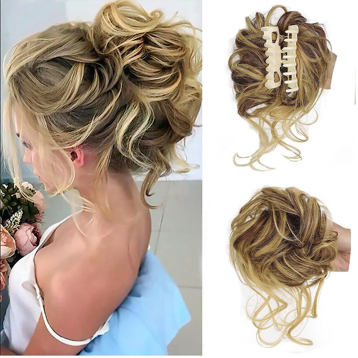 Curly Messy Bun Haarklem