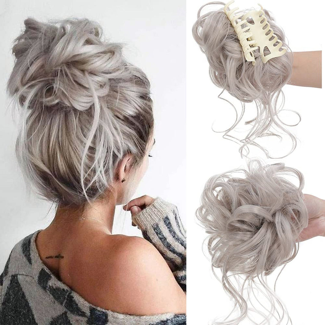 Curly Messy Bun Haarklem